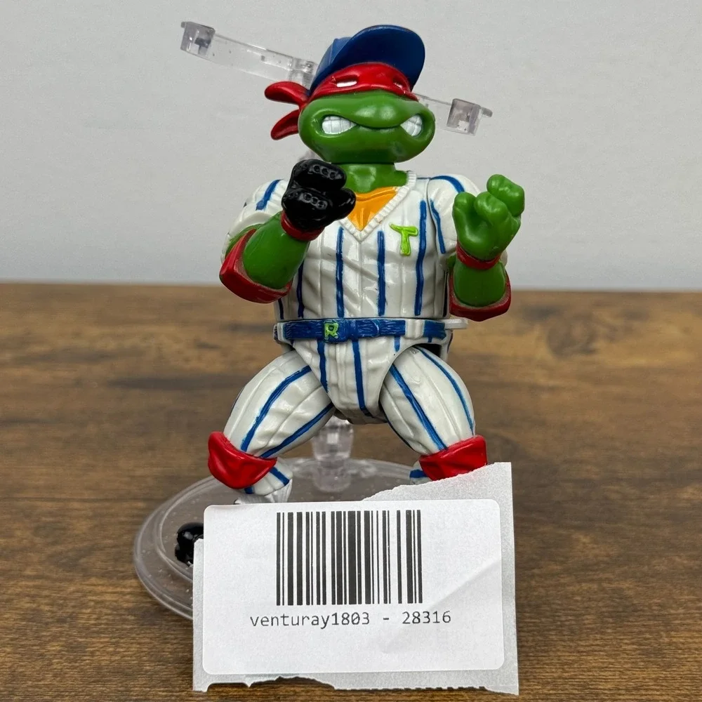 Vintage 1991 TMNT Grand Slammin Raph Action Figure Teenage Mutant Ninja Turtles